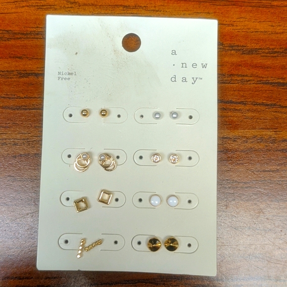 a new day Jewelry - A new day nickel free 8 set earring studs